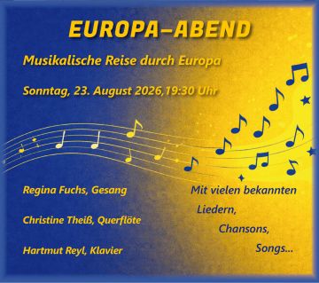 Tickets für EUROPA-Abend  am 23.08.2026 - Karten kaufen
